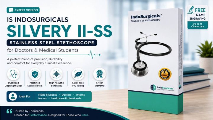 One of India’s Most-Reviewed Stethoscopes: IndoSurgicals Silvery II-SS